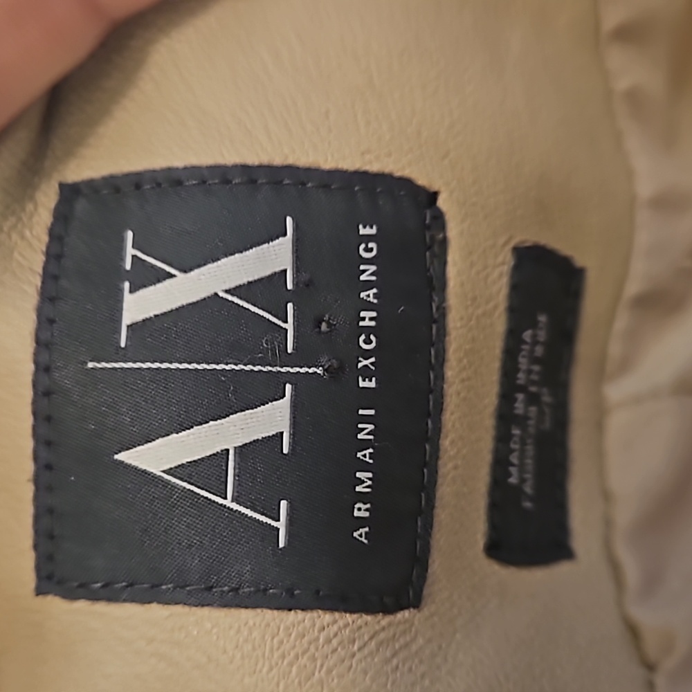 Armani exchange leather coat - Picture 5 of 6